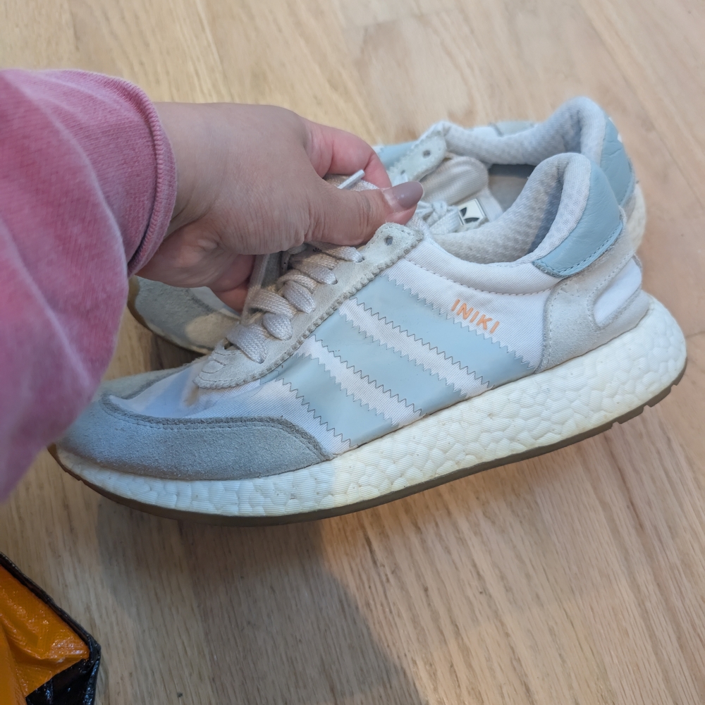 Adidas Women's White and Gray Sneakers